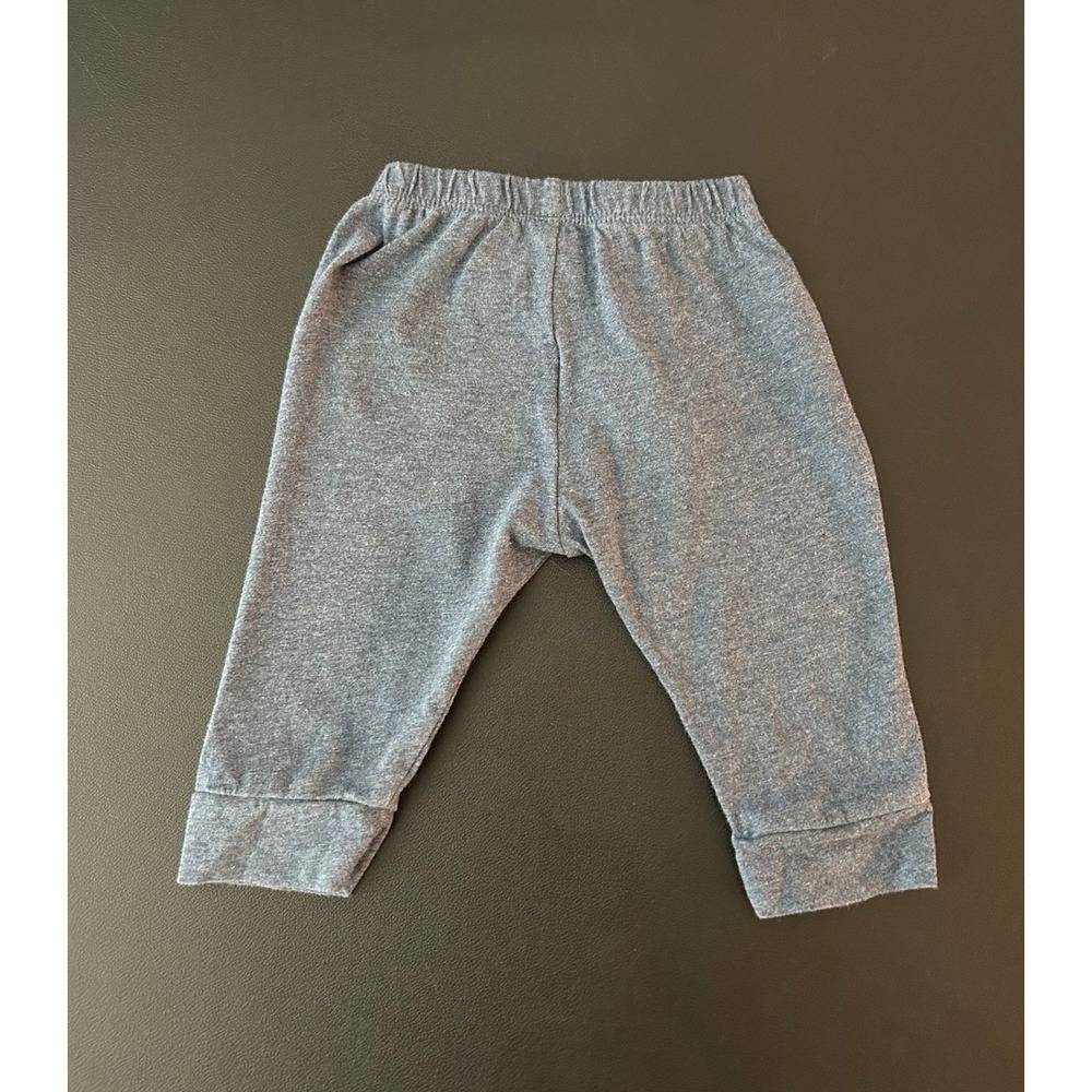 Baby Gap Blue Heather Organic Cotton Jogger Pants 0-3 Months 1341 - Picture 2 of 13